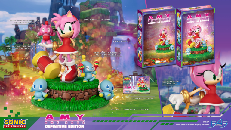 Read more about the article First 4 Figures Amy Rose Statue Now Available for Pre-Order