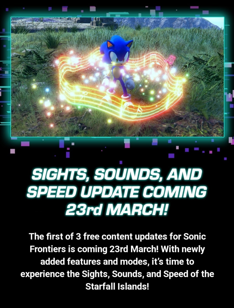 Read more about the article Sonic Frontiers Content Update 1 to be Released on March 23rd UPDATED