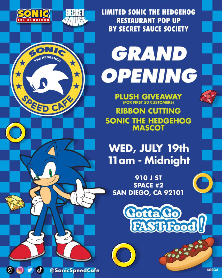 Read more about the article Full Sonic Speed Café Grand Opening Schedule Released
