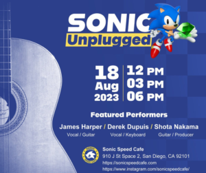 Read more about the article Sonic Speed Café Now Open Until August 31 With Acoustic Sonic Symphony Performances on August 18