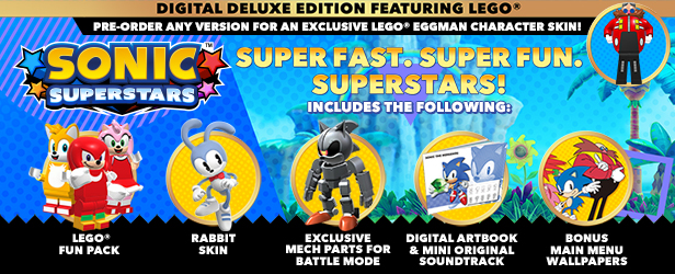 Read more about the article Sonic Superstars Now Available for Pre-order on Steam, Digital Deluxe Edition Pricing and 8-Player Online Battle Mode