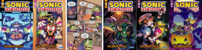 IDW Sonic the Hedgehog: Halloween Special Covers and Previews Released
