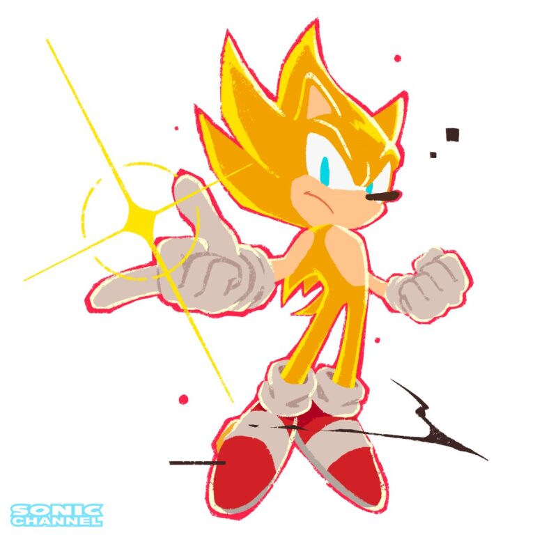 Read more about the article Sonic Channel Commemorative Illustration: Super Sonic Powers Up!
