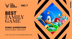Sonic Superstars Gets Best Family Game Nomination at 2023 Game Awards