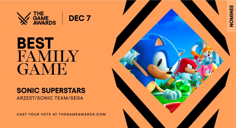 Sonic Superstars Gets Best Family Game Nomination at 2023 Game Awards