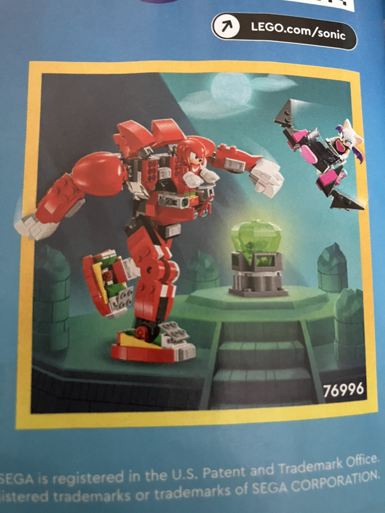 Here's Our First Look at the Knuckles and Rouge LEGO Set