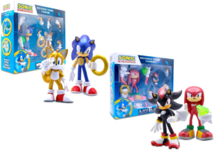 Just Toys Releases Sonic, Tails, Knuckles and Shadow Two Pack Metallic Buildable Figures