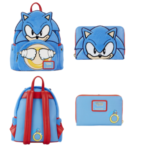 Loungefly Releasing Classic Sonic Cosplay Plush Mini Backpack and Wallet