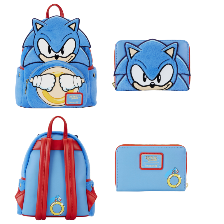Loungefly Releasing Classic Sonic Cosplay Plush Mini Backpack and Wallet