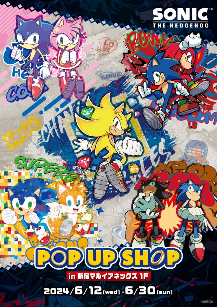Sonic the Hedgehog Pop Up Shop Opening at Shinjuku Marui Annex in