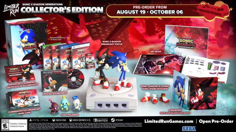 Read more about the article SEGA and Limited Run Games Announce SONIC X SHADOW GENERATIONS Collector’s Edition