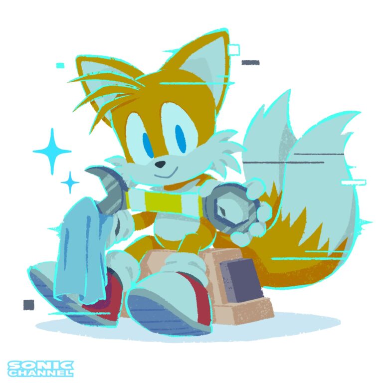 Read more about the article Sonic Channel Commemorative Illustration: Tails in Cyberspace
