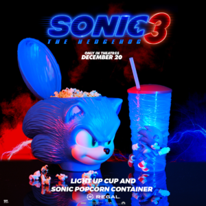 Read more about the article Snack from Sonic’s Head: Sonic 3 Collectibles and Fan Events at AMC & Regal