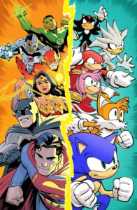 Ethan Young's DC X Sonic #1 Variant Cover Surfaces