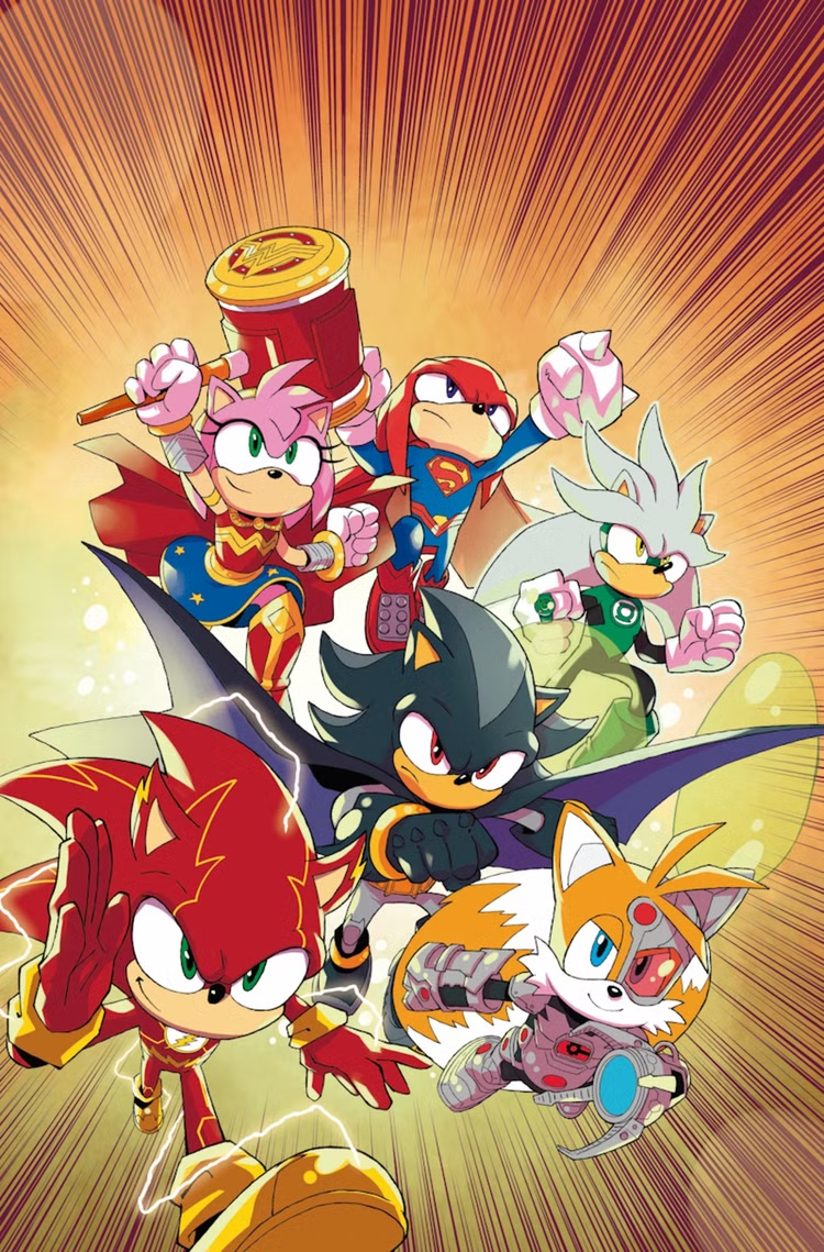 Read more about the article Sonic the Hedgehog Replaces the Justice League in Upcoming DC Crossover Event