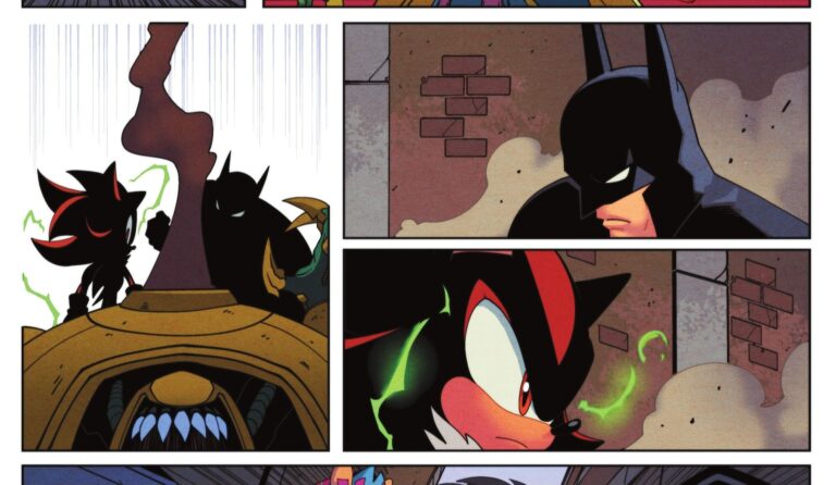 Read more about the article DC x Sonic the Hedgehog #1 Delivers an Unexpectedly Emotional Team-Up Between Batman and Shadow