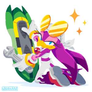 Sonic Channel Highlights Wave the Swallow in April 2025 Commemorative Illustration