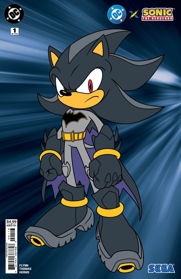DC x Sonic the Hedgehog #1 Gets Third Printing with Shadow as Batman Cover