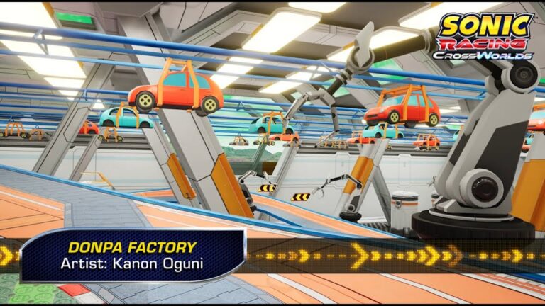 SEGA Releases Donpa Factory Theme from Sonic Racing: CrossWorlds