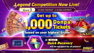 Sonic Racing: CrossWorlds Launches Legend Competition Round 3 for Top Ranked Racers