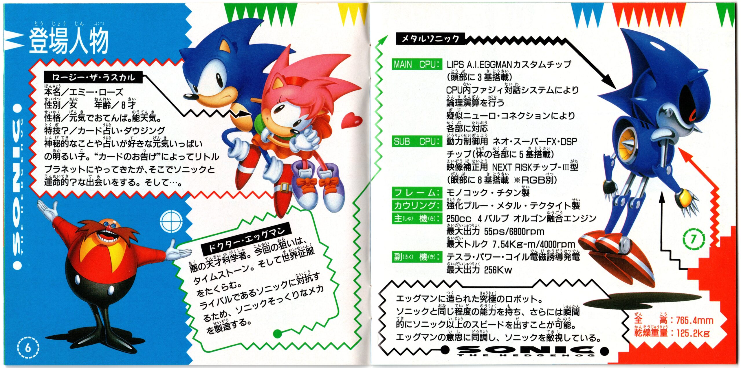 Sonic the hedgehog CD Manual Page 6-7 – Sonic City ⋆★ Sonic the ...