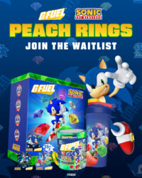 Sonic’s Peach Rings G FUEL Returns for 35th Anniversary Collector’s Box