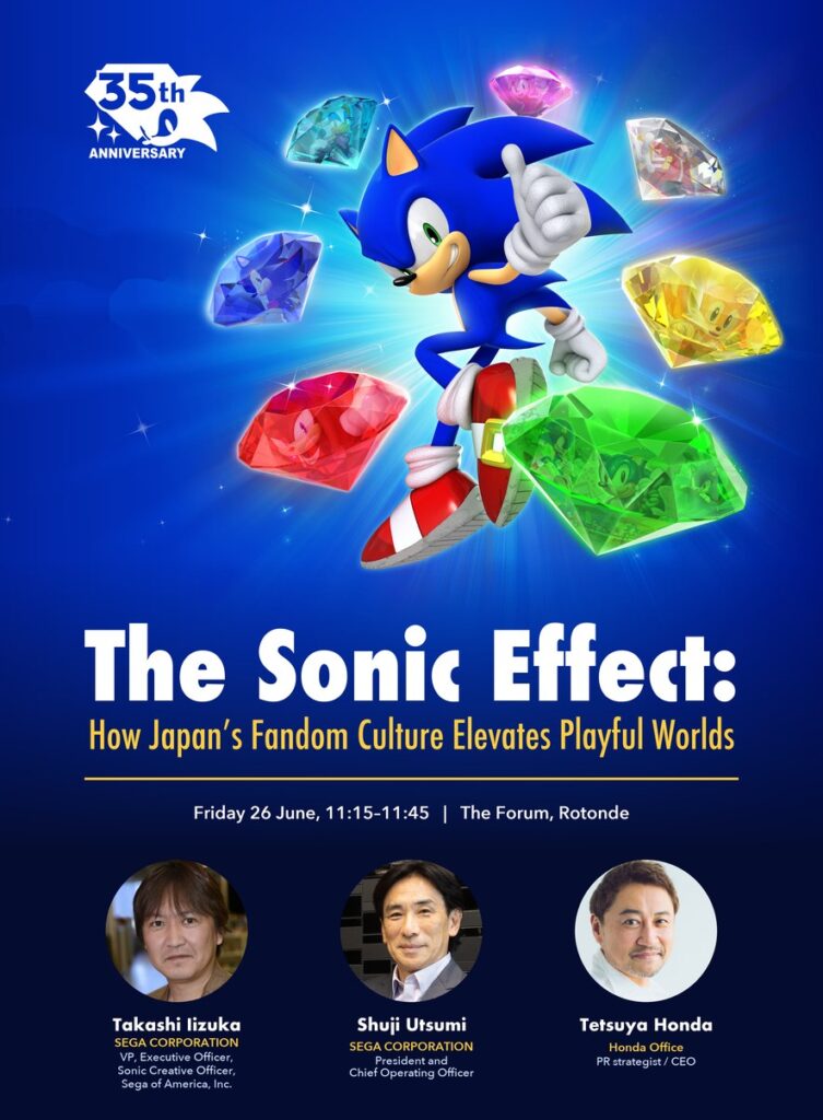 SEGA to Host First Official Cannes Lions Session by a Japanese Game Company With Sonic 35th Anniversary Panel