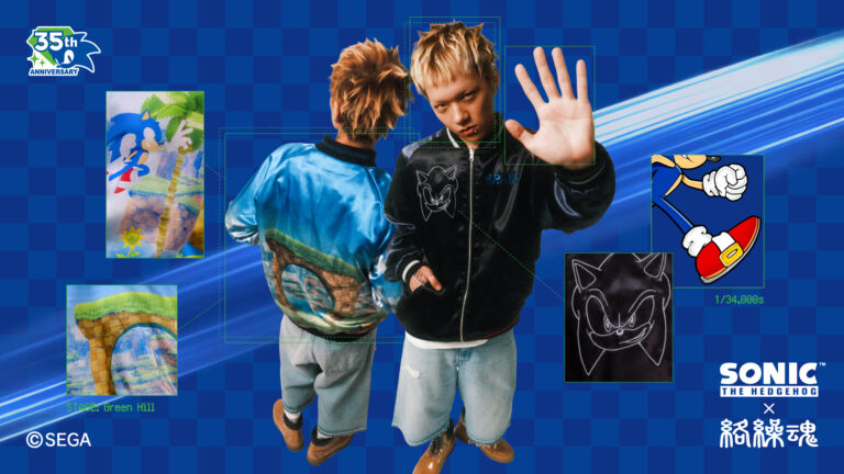 Sonic the Hedgehog 35th Anniversary Sukajan and T-Shirts Revealed by Karakuri Tamashii