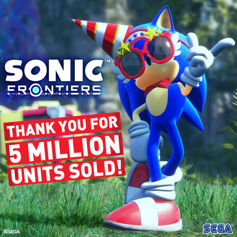 Sonic Frontiers Surpasses 5 Million Copies Sold, Sonic Adventure 2 SOAP Shoes Now Free for All Players