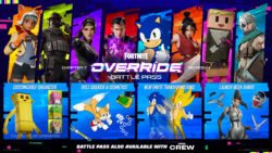 Fortnite: Override Battle Pass Confirms Instant Sonic Unlock, Super Sonic Transformation and Tails Sidekick