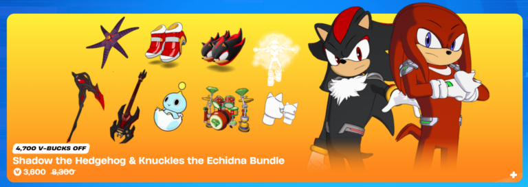 Shadow, Knuckles and Dr. Eggman Hit Fortnite Item Shop With Super Shadow, Chao Egg and More