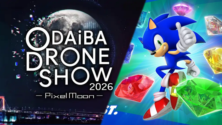 Sonic the Hedgehog to Light Up Tokyo Bay in 1,000-Drone Odaiba Show This September