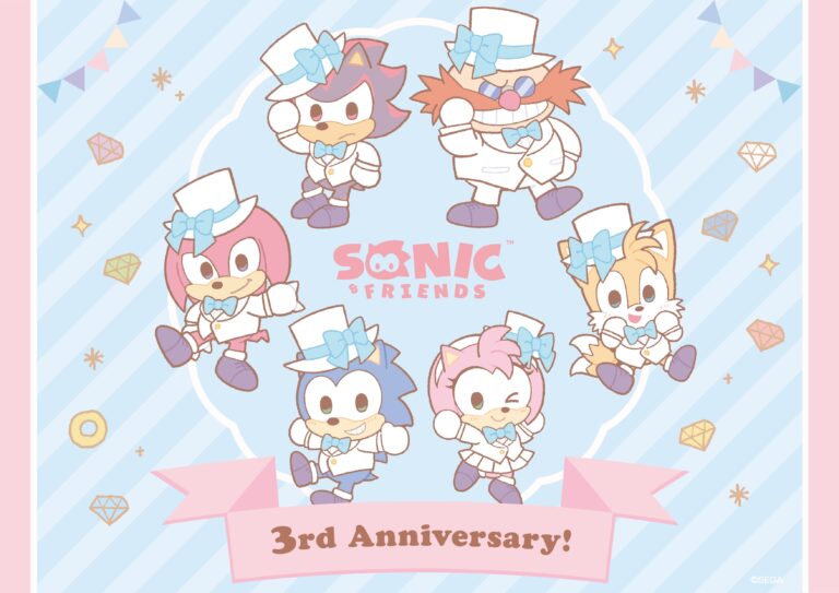 Read more about the article SONIC & FRIENDS 3rd Anniversary Pop-Up Reveals Full Merch Lineup and New Animated Short