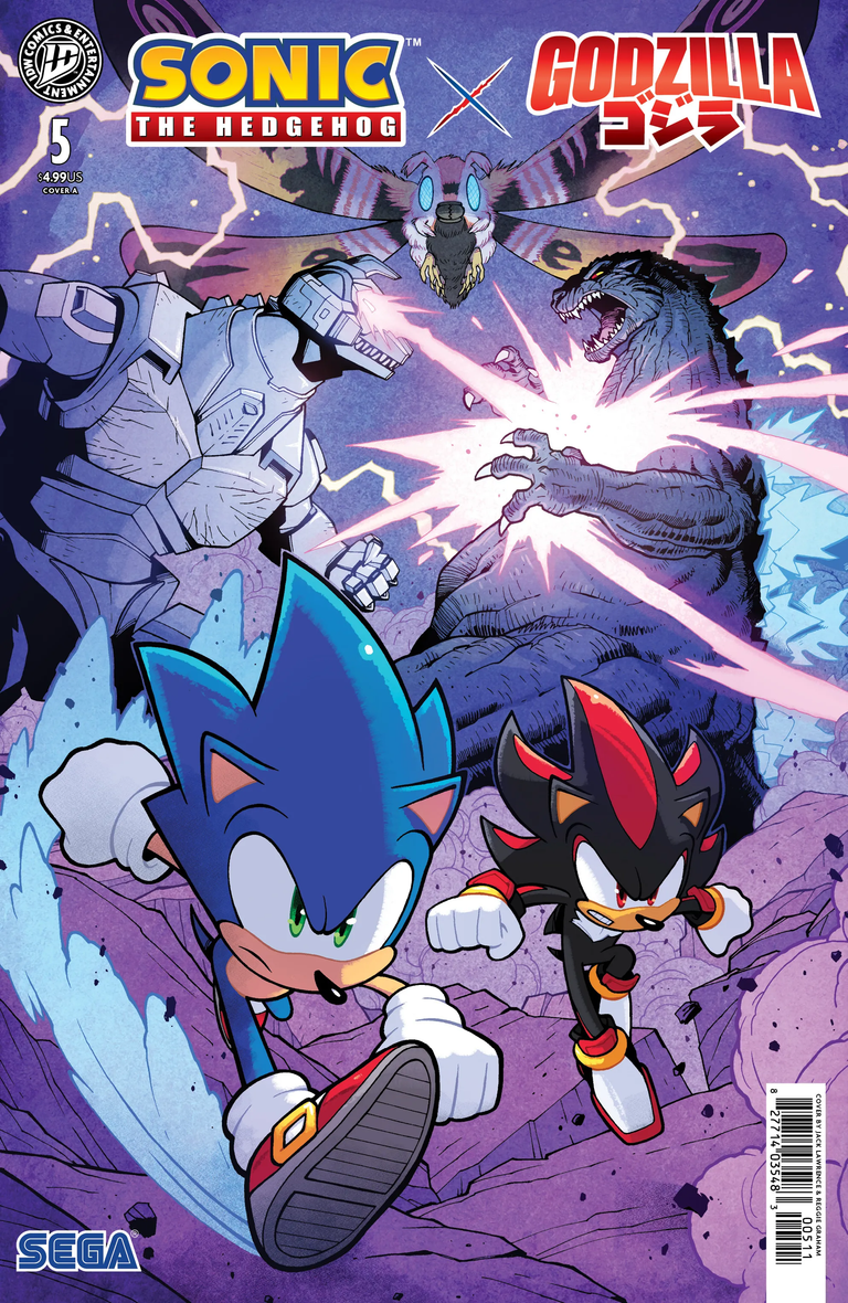 Sonic x Godzilla #5 Finale Covers Revealed as Eggman Unleashes Obsidian Mechagodzilla
