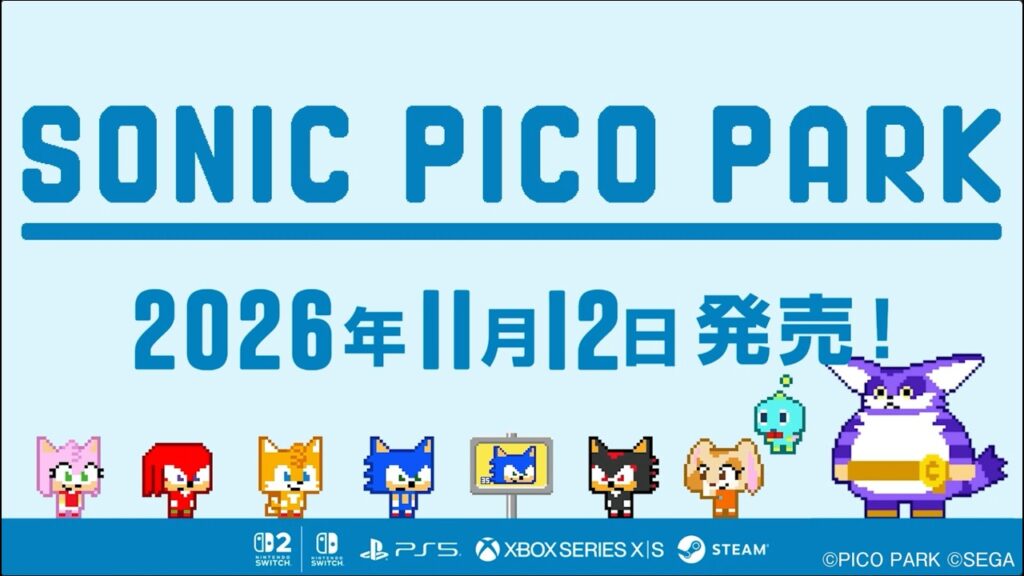 SONIC PICO PARK Reveals Cream, Cheese and Big, With More Characters Still to Come