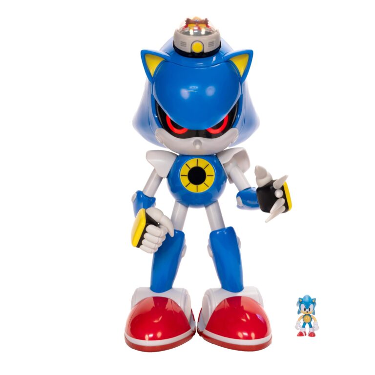 Sonic The Hedgehog Giant Metal Sonic Action Figure Toy 20-Inch Battle Set