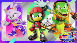 Sonic Rumble Party Sports Festival Makes Leaked Blaze, Jet, Vector and Panda Amy Skins Official