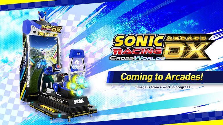 Sonic Racing: CrossWorlds Arcade DX Announced With New Ride-On Arcade Cabinet