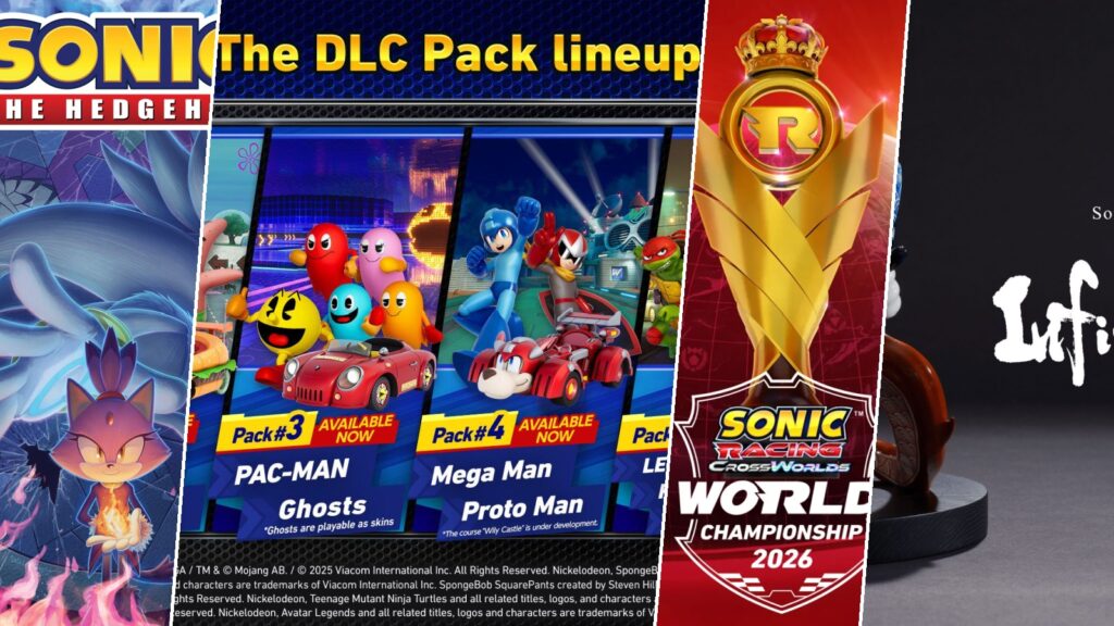 Sonic News Weekly collage featuring Takashi Iizuka Says CrossWorlds Season Pass Became Necessary to Fund Continued Development